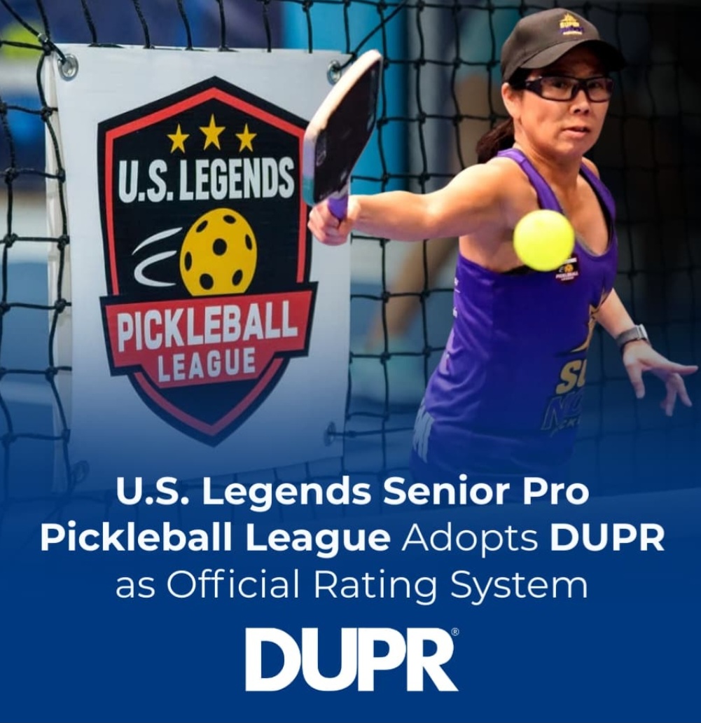 U.S. Legends Senior Pro Pickleball League Adopts DUPR as Official Rating System of the USLPL